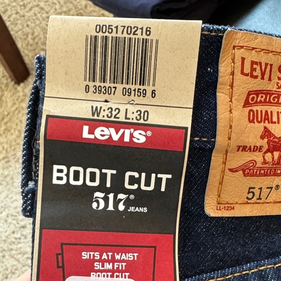 Levi's Men's Bootcut 517 Jeans - Dark Blue - Picture 3 of 3